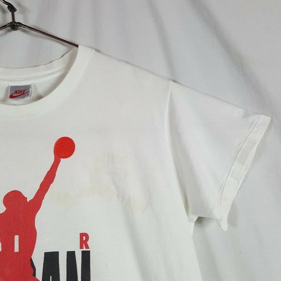 Vtg 90s Nike Hare Air Jordan T-Shirt L Grey Tag - Picture 8 of 12